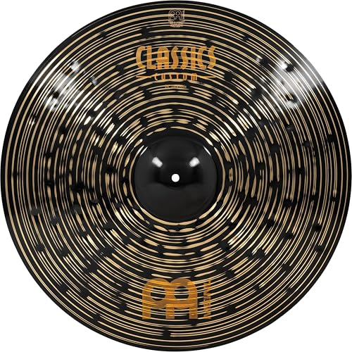 Meinl Cymbals Classics Custom Dark Ride – 24 Inch Cymbal for Drum Kit – B12 Bronze, Dark Finish (CC24DAR) | Cymbal for Drum Set, B12 Bronze