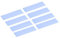 QUARKZMAN 8 Pack M.2 Pad Thermique 70x22x1mm pour Pc M.2 2280 nvme SSD Dissipateur de Chaleur Cooler