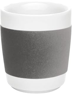 KAHLA 394601A26237C touch! Obertasse 0,28 l ohne Henkel cool gray | Macchiatobecher mit Samt Banderole