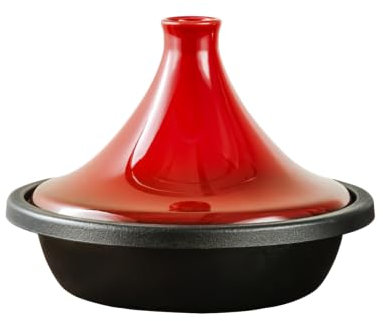 Tajine en fonte rouge 32cm