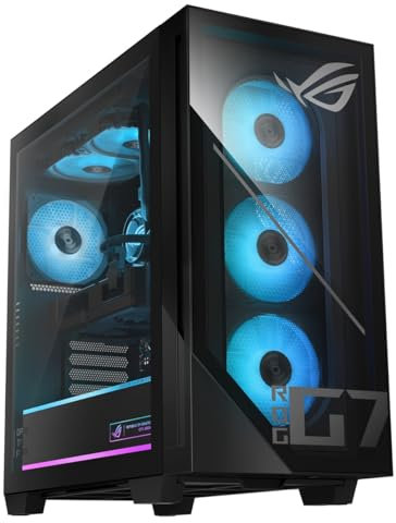 ASUS ROG G700 (2025) Gaming Desktop PC, Processore Intel® Core™ Ultra 7 265F, NVIDIA® GeForce RTX™ 5070Ti, 1TB M.2 NVMe™ PCIe® 4 SSD, 16GB DDR5 RAM, Windows 11 Home, G700TF-DS774Ti