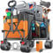 KESSER® Bollerwagen GTR9000 Handwagen 200Kg | 300L Stauraum Transportwagen faltbar extra breite 360° Räder & Feststell-Bremsen Wetterbeständig Strandwagen inkl Abdeckung Seitentasche & Getränkehalter