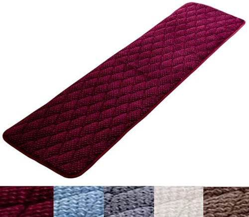 PLCIVSA Bankkissen Bankauflage Outdoor/Drinnen Sitzpolster Sitzbank Bankpolster Banke Kissen Kissenauflage Unterseite Antirutsch, Waschbar Abnehmbare(Purple,30x60cm)
