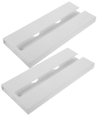 MUCKLILY 2pcs Hanging Wine Glass Rack Under Shelf Plastic Stemware Holder for Kitchen Bar and Restaurant Efficient Drying and Storage Organizer Stylish Glassware Storage