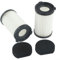 Niceminiwall TECHWOOD Lot de 2 filtres de rechange lavables pour aspirateur TAS-9055 TAS-9035 VA20 Noir/blanc