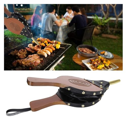 OIFAODAO, 1pc manuelle Kamin Gebläse Holz Faltenbalg Feuer Werkzeuge for Outdoor Camping BBQ Picknick ,Manueller Blasebalg