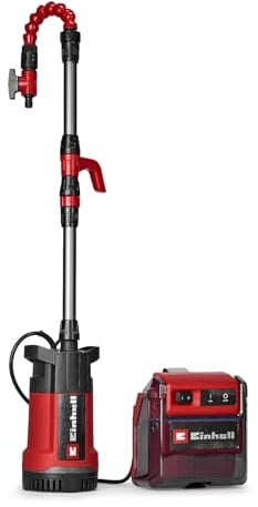 Einhell Akku-Tauchdruck-/Regenfasspumpe GE-PP 36 RB-A Li-Solo | PXC | 36 V | 3 bar | 4500 l/h Fördermenge | 30 m Förderhöhe | 2-in-1-Pumpe | Schwanenhals | ohne Akku