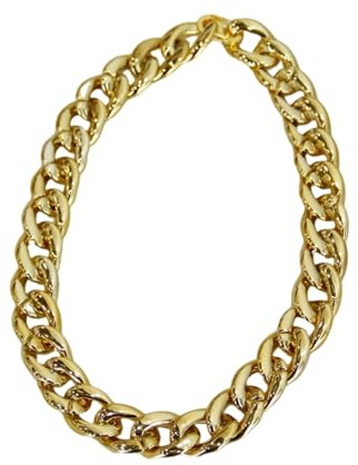 Tsophreniq Dog Gold Chain Collar Pet Accessory for Small and Large Cats Party Wear Social Event Gathering Photography Necklace Accessory