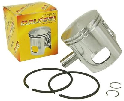 Kolben MALOSSI Sport 70cc für Minarelli, Morini AC + LC, 10 mm Motoren | Ersatzkolben für MALOSSI Sport 70cc, 10 mm Minarelli und Morini AC + LC Motoren; mit montagerelevanten Kleinteilen geliefert