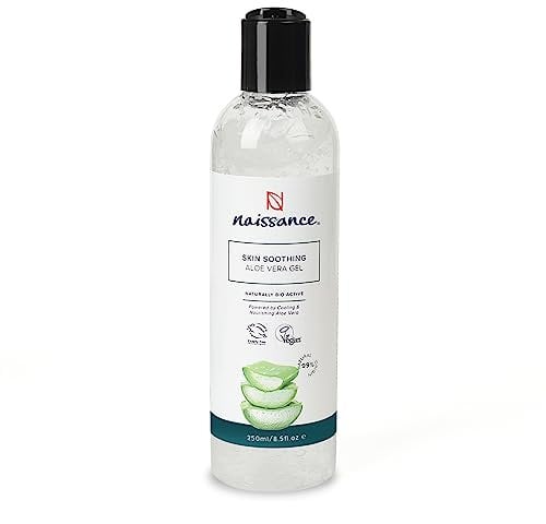 Naissance Aloe Vera Gel (Nr. 707) 250ml - Kühlend, Beruhigend und Feuchtigkeitsspendend, Aftersun, für Alle Hauttypen, Gesicht, Körper und Haare - Grausamkeitsfrei und Vegan