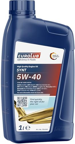 EUROLUB 316001 SYNT 5W-40 SAE 5W-40 Motoröl, 1 Liter