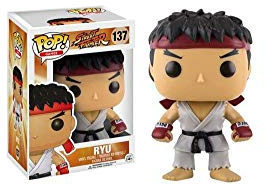 Funko- Pop Vinyl-Figuren: Games: Street Fighter: RYU White Headband (Exc), 12419, Multi