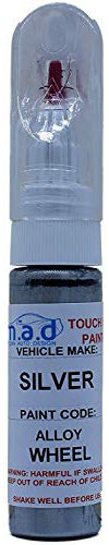 madAUTO SILVER ALLOY WHEEL TOUCH UP PEN REPAIR PAINT WITH BRUSH CURBING SCRATCH (JUST PAINT)
