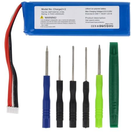 Akku-King Akku kompatibel mit JBL MLP912995-2P, GSP1029102 - Li-Polymer 6000mAh - Version 1 - für JBL Charge 2 Plus, Charge 2+