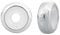 Clip Stopper Charms 925 Sterling Silver Rondelle Spacer Bead for Pandora Charm Bracelets (Silver)
