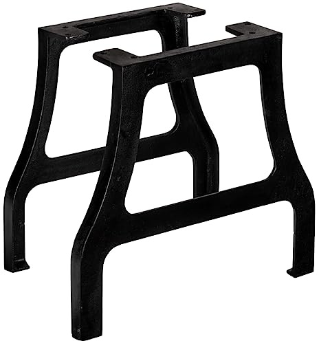 vidaXL Cast Iron A-Frame Coffee Table Legs - Durable, Polished Finish, Industrial Style, Easy Assembly, Ideal for Living Room Decor
