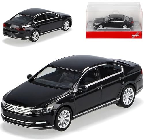 Herpa Volkwagen Passat B8 Limousine Schwarz Ab 2014 H0 1/87 Modell Auto