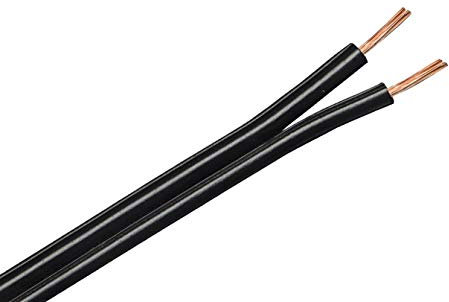 QED Classic 42 Strand Oxygen Free Copper (OFC) Profile Speaker Cable for Hi-Fi and Home Cinema Installations (20 metres, Black)