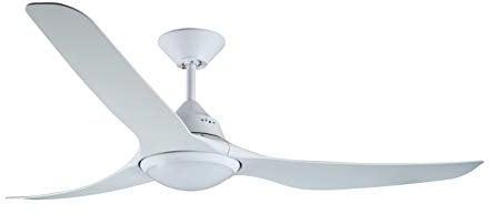 LUCCI AIR Deckenventilator Mariner in Weiß mit 3 Flügeln, Durchmesser 142 cm, 3 Geschwindigkeitsstufen (mit Licht)