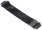vhbw Ersatz Armband kompatibel mit Garmin Forerunner 630, 735, 220, 230, 235, 620 Fitnessuhr, Smartwatch - Edelstahl schwarz Magnetverschluss