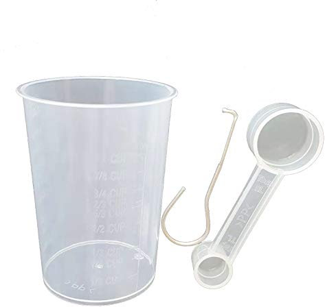 LICHIFIT Ensemble de tasses à mesurer, cuillère et pagaie pour machine à pain 300 ml