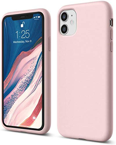 TechDealsUK Silicone Matte TPU Case Cover For Apple iPhone 11 (Light Pink)