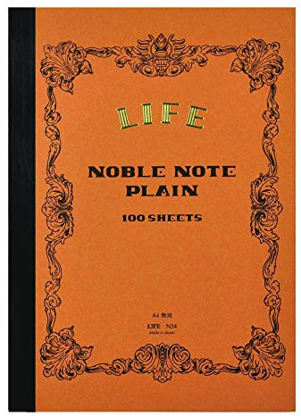 LIFE Noble Notizbuch, außergewöhnliches Papier, A4, blanko, 100 Blatt