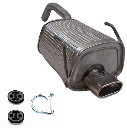 Auspuff Autoteil von Polmostrow ENDSCHALLDÄMPFER für Fiat 500 1,2 8V Fliessheck mit Montageware