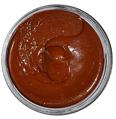 Famaco 50ml Tan Dark Malte Leather Deluxe Boot and Shoe Cream Polish With Polishing Duster - Long Lasting Shine Protector Kit for Boots and Shoes