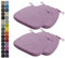 Kimgull 4er Set Stuhlkissen mit Bändern Bequeme Waschbare Rutschfestes Sitzkissen Ideal für zu Hause und Gartendekoration, viele Farben und Größen zur Auswahl (40X38X3CM Helles Lila)