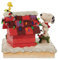 Enesco Jim Shore Peanuts Snoopy and Woodstock Dekofigur des Hundehauses, 13 cm, Mehrfarbig