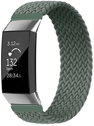 Vozehui Armband Kompatibel mit Fitbit Charge 3/Fitbit Charge 4 Armband, Elastisches Atmungsaktives Weiches Nylon Kinitting Sport Ersatzband für Charge 3/4 Sportband für Damen Herren