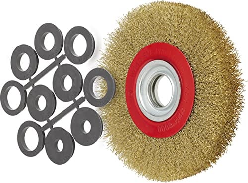 Rundbürste aus Messingstahl mit gewellten Drähten Ø 250 mm SRF250/25