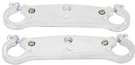 Akozon Forcelle Anteriori, 22mm/0.87in Coppia di Forcella Anteriore Inferiore Triplo Morsetto A Testa In Giù Sostituzione per Mini Motor Dirt Bike Moto 47cc 49cc