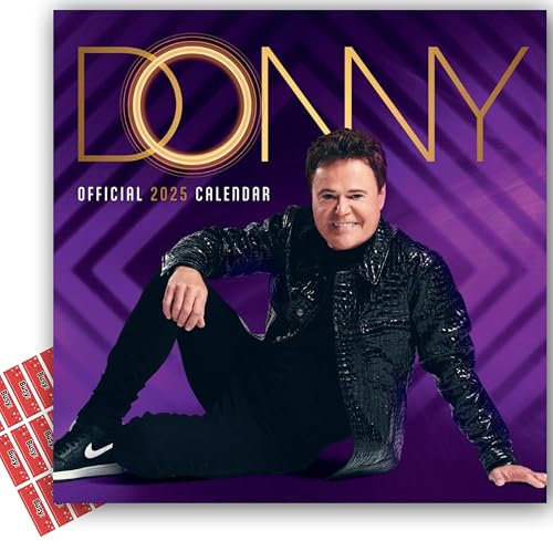 Donny Osmond Calendar 2026 Square Wall Calendar Gift with Free Organising stickers