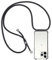 ZYIMOU für iPhone 14 Pro Hülle mit Band, Handyhülle iPhone 14 Pro Handyband Hülle mit Kette Schutzhülle Kordel zum Umhängen Transparent Weich TPU Silikon Bumper, Schwarz