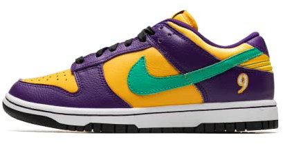 Nike W Dunk Low Chaussures de Basket Unisexe pour Adultes - Violet Émeraude Clair - Taille 40/44.5 EU
