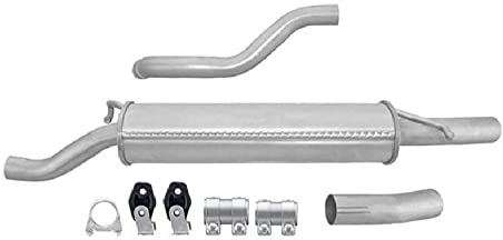 HELLA 8LD 366 035-201 Endschalldämpfer - Easy2Fit® Kit - hinten - zweiteilig - Set mit Anbauteilen - für u.a. SEAT CORDOBA (6K1, 6K2)