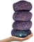 KnitPal Baumwoll-Alpaka-Tweed, 3 DK,Garn in leicht Medium, 4 Knäule insgesamt 200 g, superweiche, flauschige Mischung zum Stricken und Häkeln von Mützen, Schals, Kleidungsstücken, Decken, Lila (Purple
