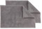 Schöner Wohnen Kollektion Badteppich einfarbig hellgrau - 2er Set 40 x 60 cm – waschbare Badematte rutschfest Badezimmer - 100% Baumwolle – Duschvorleger Trockner geeignet