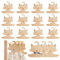 15 Stück Baby Kleiderbügel aus Holz, Kinderkleiderbügel, Kleiderbügel Kinder, rutschfeste Bügel für Baby, Babykleiderbügel Fuchsform für Kinderzimmerschrank Kindergartenzimmer Leibchen Kleidung Hosen