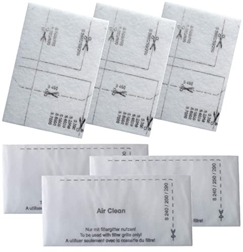 UTIZ 6713110 Air Clean Filter Compatible with Miele GN S2 S5 S8 Classic C1 Complete C2 Complete C3 Vacuum Hoover Cleaner (Pack of3)