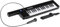 McGrey KT-3712 Tastiera per bambini con 37 tastiera - Include tracolla e microfono - Batteria ricaricabile e alimentazione USB - Pianola 4 toni e 10 canzoni dimostrative per musicali - Nero