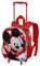 Disney Micky Maus Twirl-Kleiner 3D Rucksack mit Rädern, Rot, 26 x 34 cm, Kapazität 12,5 L