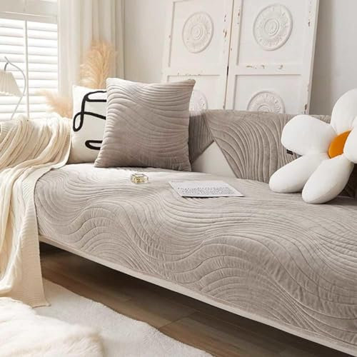 Racib Sofabezug I Form Ecksofa Samt U Form Sitzfläche Hund Katze Sofaschoner Stretch Ohne Armlehne Wasserdicht Sofa Überzug Decke Sofaschoner 1/3/2/4 Sitzer,BB-70x150cm