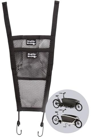 moin minis hinteres Gepäcknetz für Urban Arrow Family Lastenrad Fahhrad Cargo Bike Netz Gumminetz Ersatz für Fahrradtasche oder Fahrradkorb