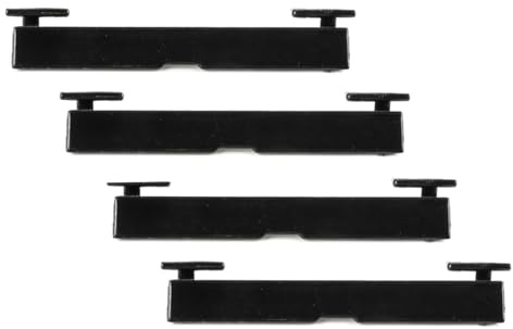 LST Gepäckträger Zierleiste Abdeckung Blende (4er Set) Dach Leiste Dachträger Reling vorne hinten Dachträgeraufnahme schwarz kompatibel mit Mercedes-Benz A-Klasse W176 B-Klasse W245 W246 CLA C117