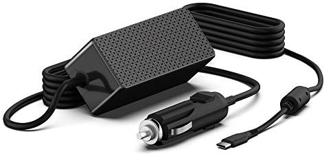 HKY 65W DC 12V-24V Caricatore Alimentatore USB C Type C per Mac Book Pro/Mac Book Air 13 Pollici,i-Pad Pro 12,9/11 Pollici, Lenovo, HP, Huawei, Samsung, Dell, Asus, Acer, Caricabatterie PC Portatile