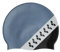 Arena Icons Team-Streifen-Unisex-Silikon-Badekappe für Damen und Herren, intensives Training, Rennen, bequem, rutschfest, Langhaar, gestreift, Schwarz/Grau