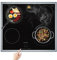 KitchenRaku Grande tappetino protettivo a induzione, 61 x 53 cm, in silicone traslucido, per piano cottura a induzione, tappetino protettivo (magnetico), protezione antigraffio per piano cottura a